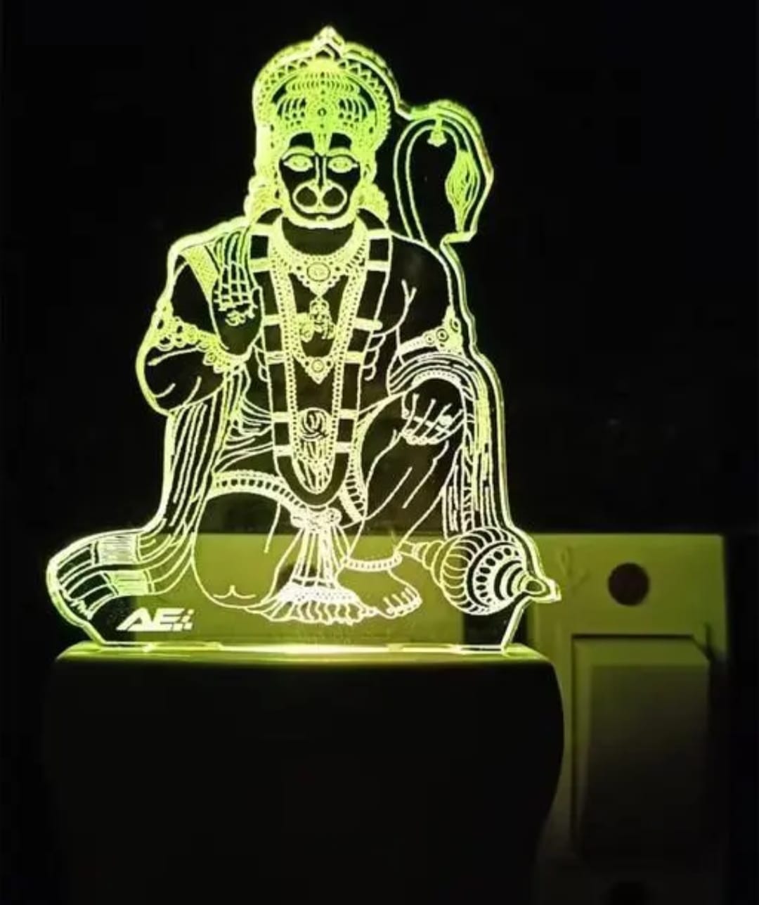 Hanuman Ji 3D LED Night Lamp