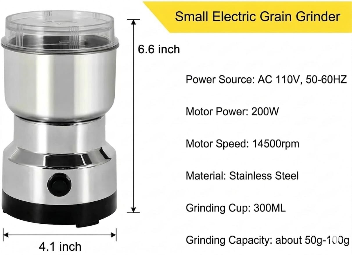 Nima Electric Grain Grinder & Coffee Mill
