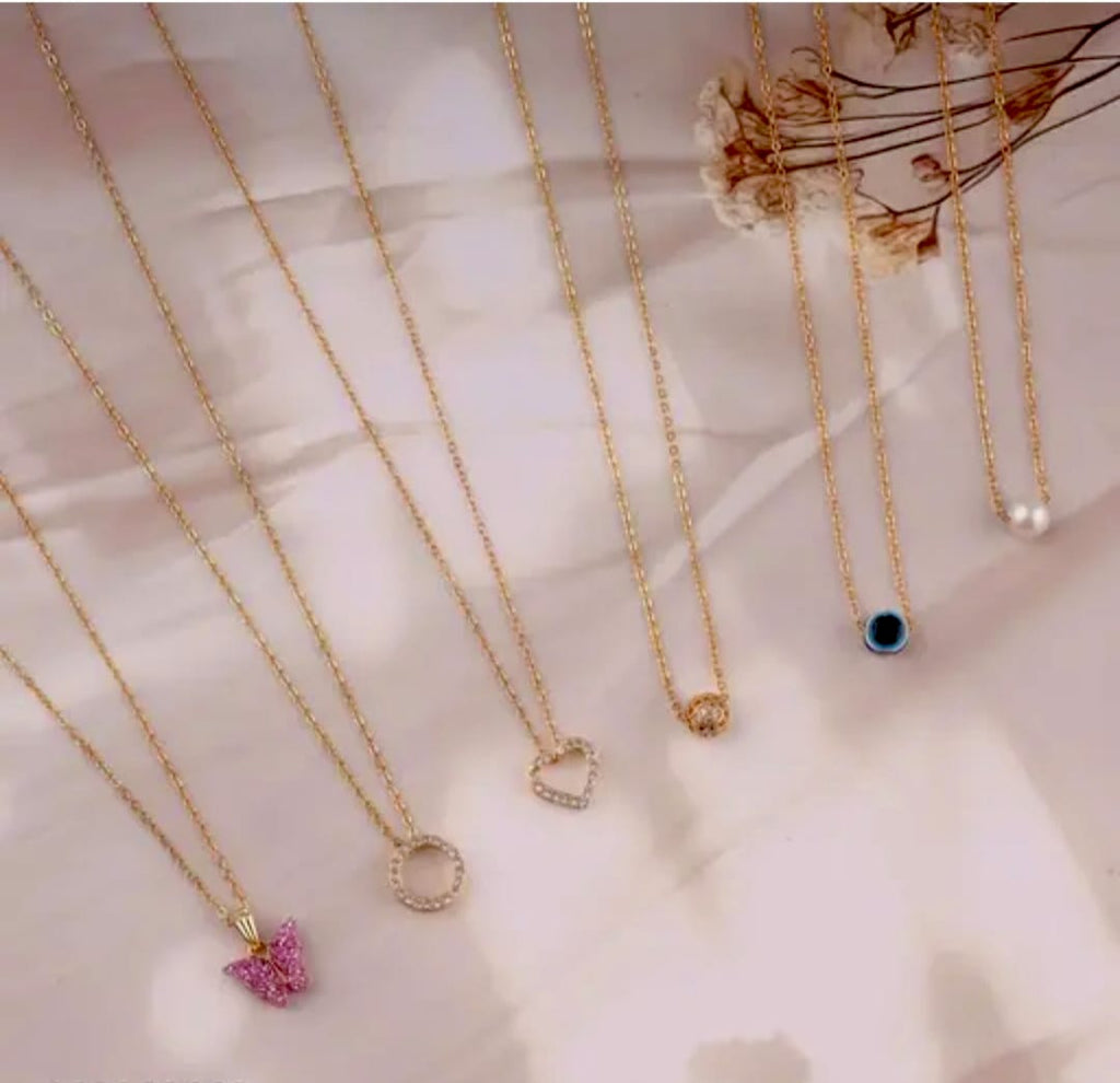 Minimalist Golden Chain Necklace Collection(Pack of 6)