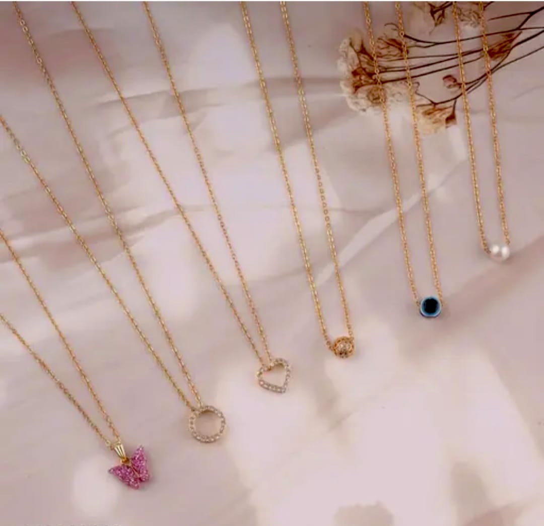 Minimalist Golden Chain Necklace Collection(Pack of 6)