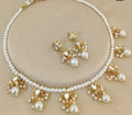 Multicolor Crystal Beaded Choker Necklace Set