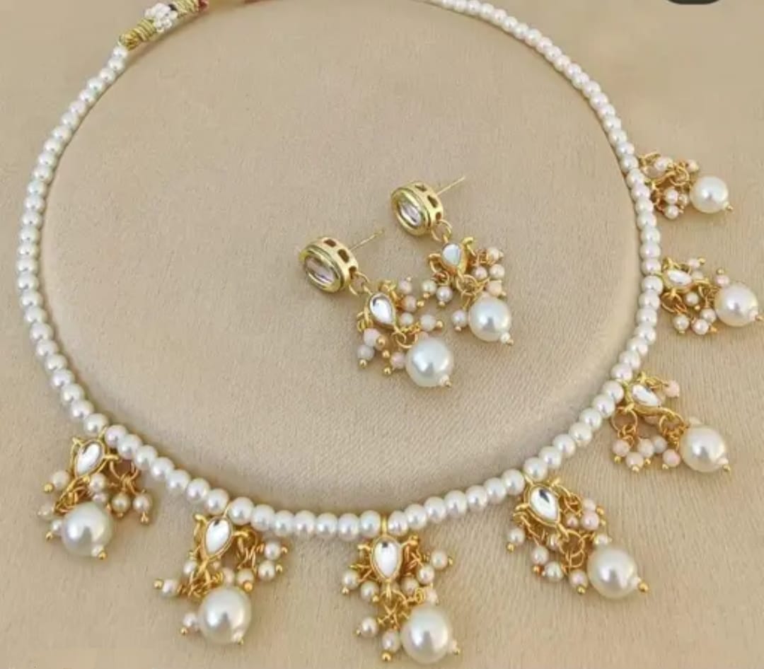 Multicolor Crystal Beaded Choker Necklace Set