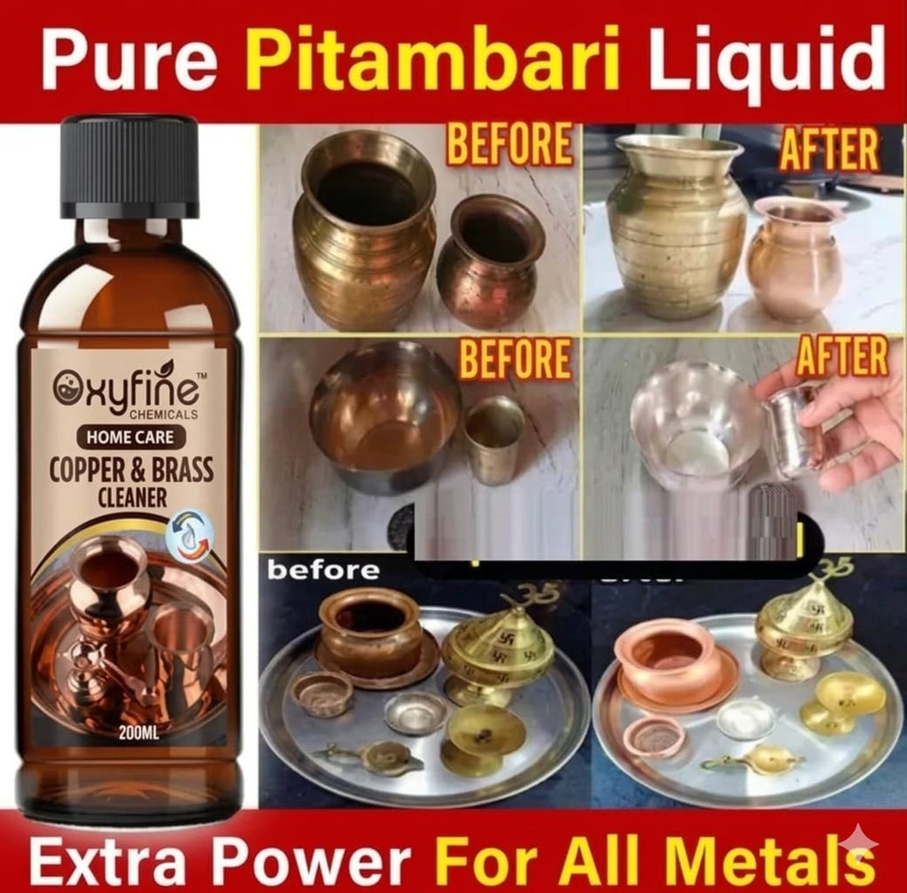 Oxyfine Premium Copper & Brass Cleaner Liquid (200ml)