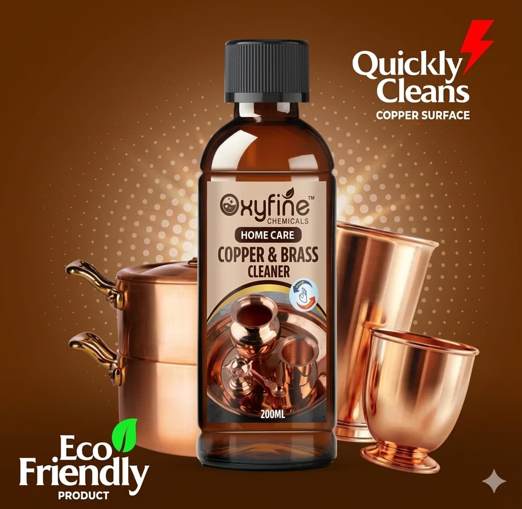 Oxyfine Premium Copper & Brass Cleaner Liquid (200ml)