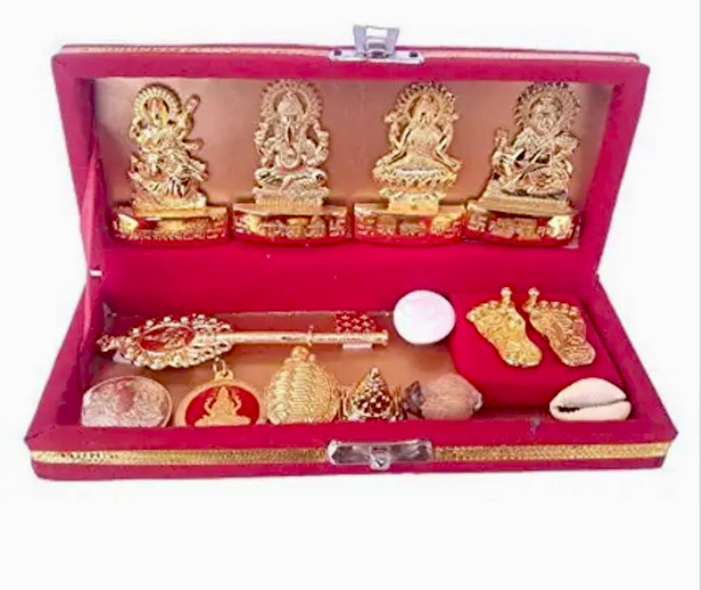 Shri Dhan Laxmi Kuber Bhandari Yantra Kit for Prosperity and Wealth (Complete Spiritual Set)