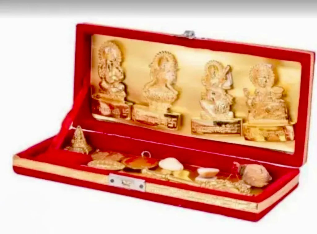 Shri Dhan Laxmi Kuber Bhandari Yantra Kit for Prosperity and Wealth (Complete Spiritual Set)