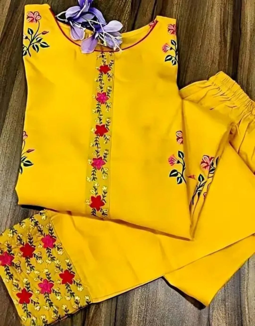 Women's Vibrant Mustard Yellow Ethnic Set