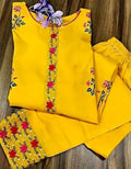 Women's Vibrant Mustard Yellow Ethnic Set