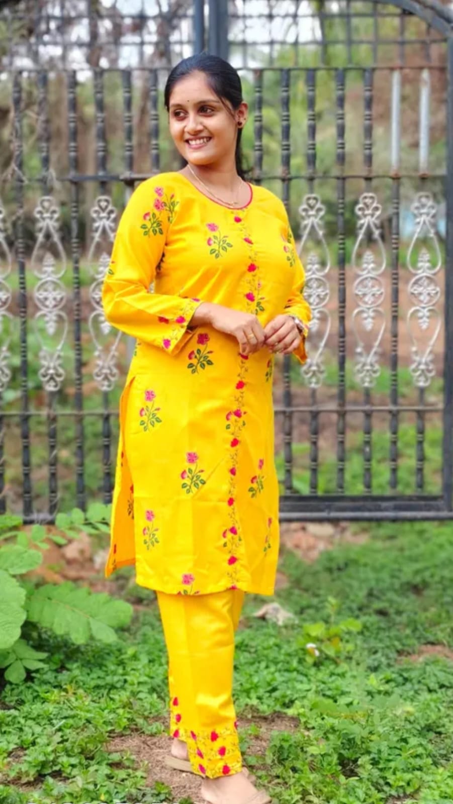 Women's Vibrant Mustard Yellow Ethnic Set